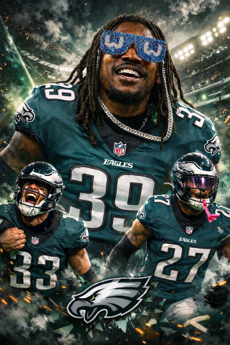 CooperDeJawn3's tweet photo. Never seen such an elite secondary with so much aura 🔥

#FlyEaglesFly https://t.co/k9RoSoumIf