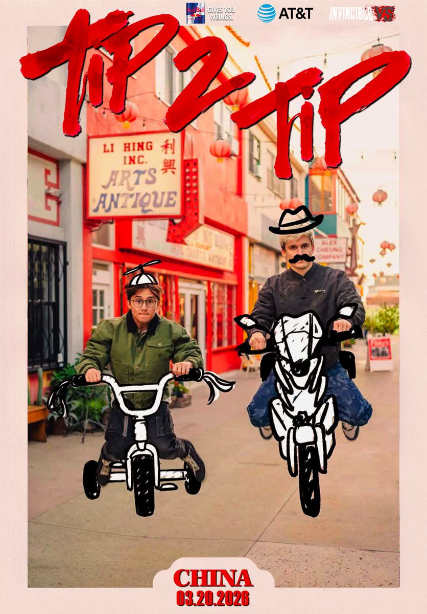 LudwigAhgren's tweet image. TIP2TIP IS FINALLY HERE‼️Michael and I will be riding our bikes 3,000 miles across China from the south to the north
❌NO MAPS
❌NO ENGLISH
❌NO HIGHWAYS
Daily episodes will start March 20! Subscribe so you dont miss it🙇‍♂️
我是一个胖的美国白人