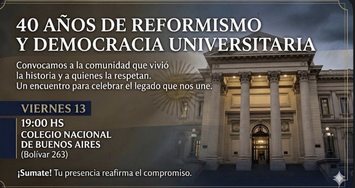 gdemaya's tweet photo. A 40 años de la Asamblea que reconstruyó la Universidad, descubrimos esta placa conmemorativa.

 Un puente entre la generación del '86 y los estudiantes de hoy para defender nuestra facultad del ajuste. Memoria, salarios dignos y presupuesto. https://t.co/OCrK3Bswag