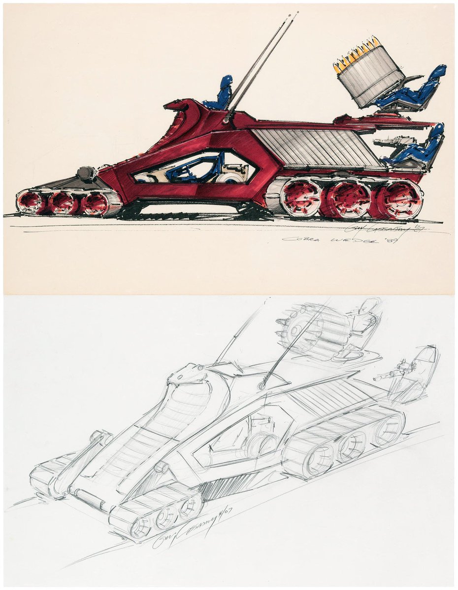 gijoesketchbook's tweet photo. Amazing Guy Cassaday concepts for GI JOE vehicles that never made it into production. These would have rounded out the line-ups for the late 80's/early 90's beautifully. Some pics courtesy of @3DJoes . #gijoe #conceptart https://t.co/Vf1bYzkq3r