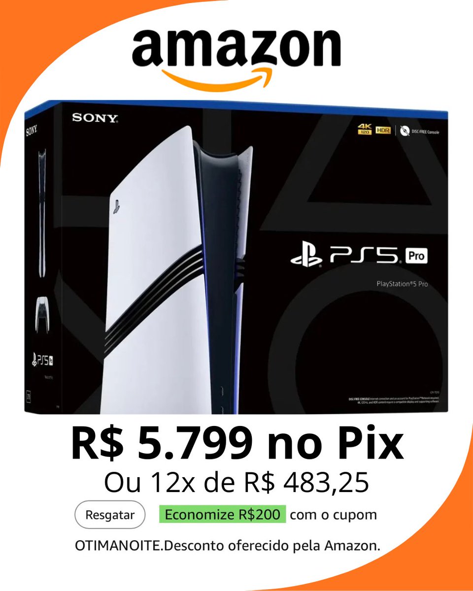 PlayNovaGeracao's tweet photo. PlayStation 5 Pro
🛍️ https://t.co/XbY0s6XVfH

#PS5Pro #PlayStation #BBB26 #ResidentEvil9 #CupomAmazon https://t.co/ecEEqIoM5h