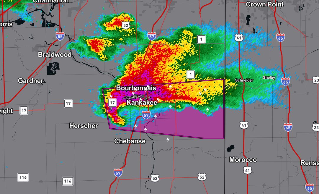 MaxVelocityWX's tweet image. TORNADO WARNING for Kankakee, Illinois!

Seek shelter immediately if you are in this warning!