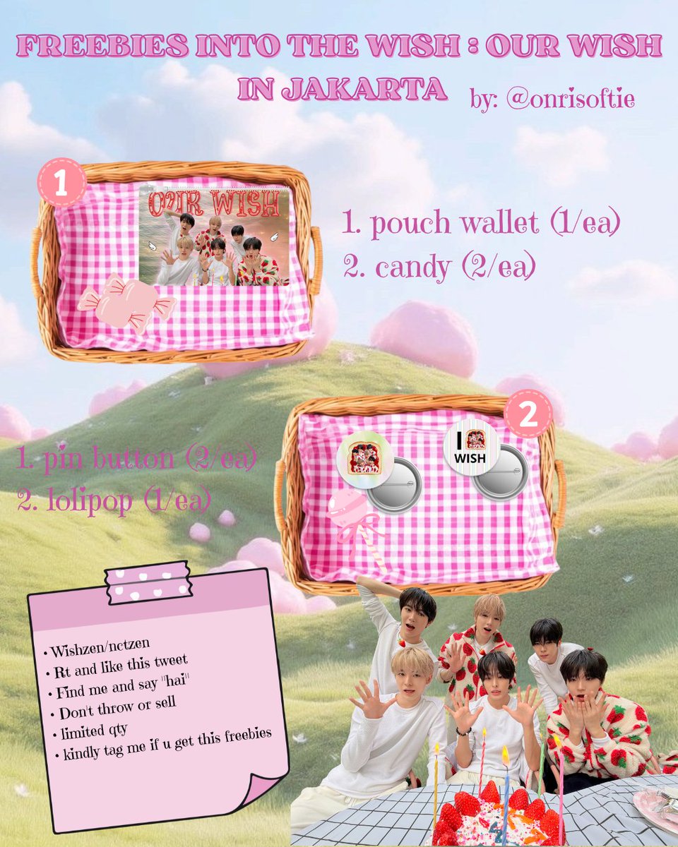 ミ⁠☆ミ Freebies INTO THE WISH : OUR WISH IN JAKARTA ✧⊰⁠⊹ฺ  by: <a href="/onrisoftie/">laa 🌷🐿️🪽</a>

📆 11 april 2026
📍ICE BSD
🕑 TBA

Rt &amp; like are very appreciated

◍ Limited qty
⁠◍ First come first get

SEE UU WISHZEN 💚
#NCTWISHINJKT #INTOTHEWISHINJAKARTA #INTOTHEWISH_JAKARTA