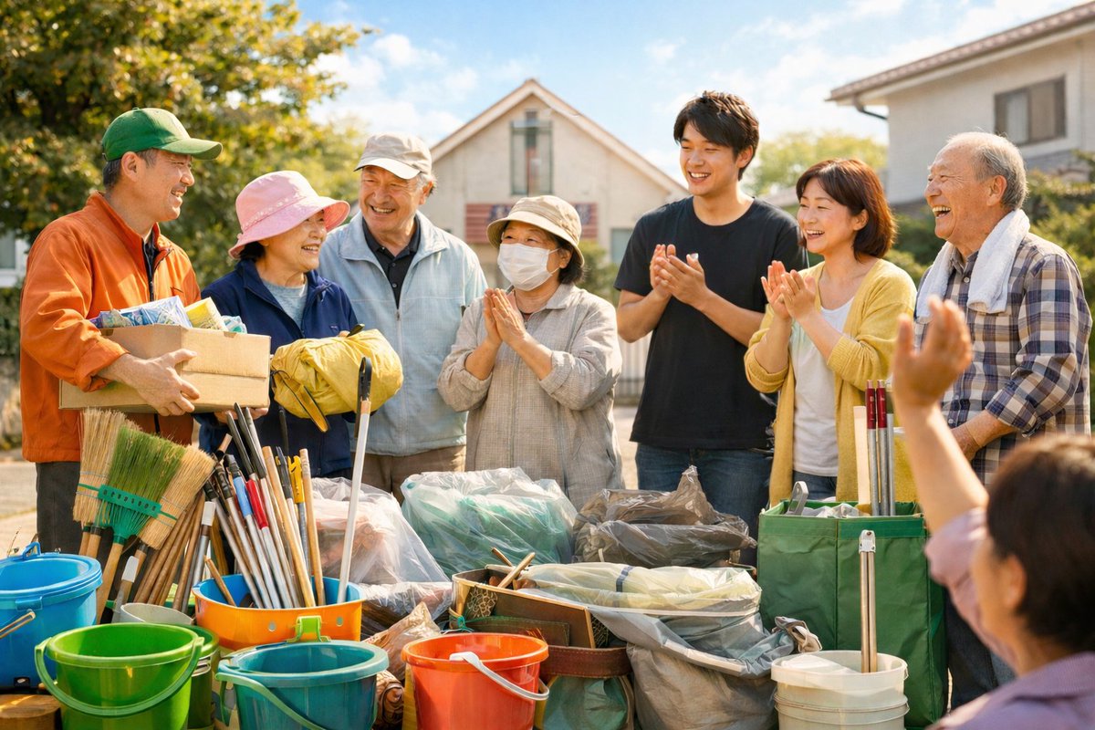 markun51's tweet photo. 解散命令で教会が使えなくなり、20年近く続けてきた地域清掃の道具も取り出せずにいました。

でも今日、許可が出て持ち出せることに。
「自宅で全部は保管できないので、分けて保管してくれる人はいませんか」とLINEで呼びかけがありました。
どんな状況でも、地域のための奉仕を続けようとする仲間たち。本当に嬉しい気持ちになりました。

#地域清掃 #ボランティア #地域活動
