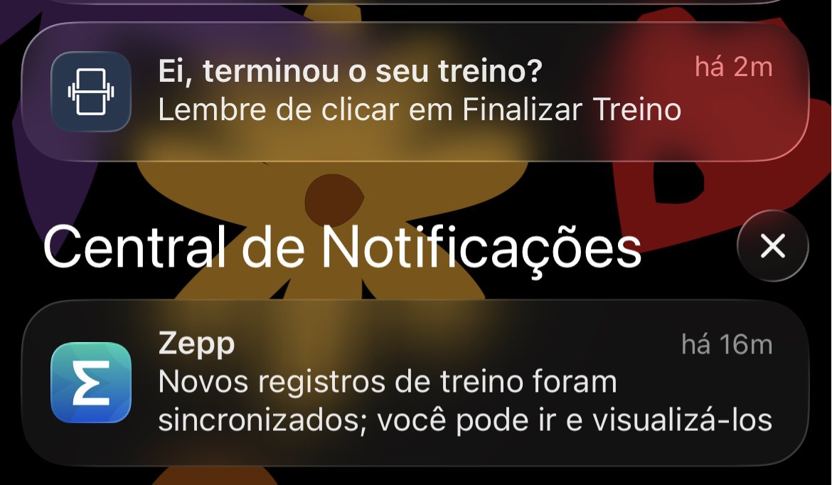 Meu app de treino tá de tpm tb. Mal comecei ele tá farto