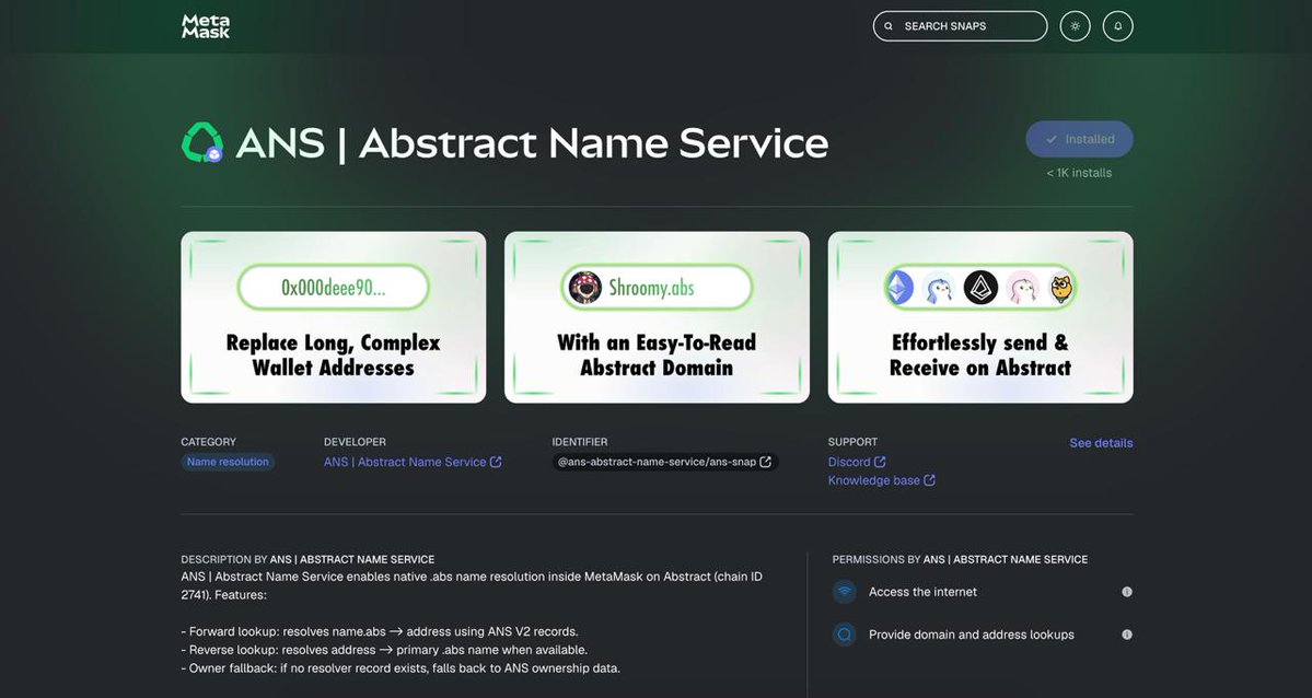 ANS | Abstract Name Service tweet media