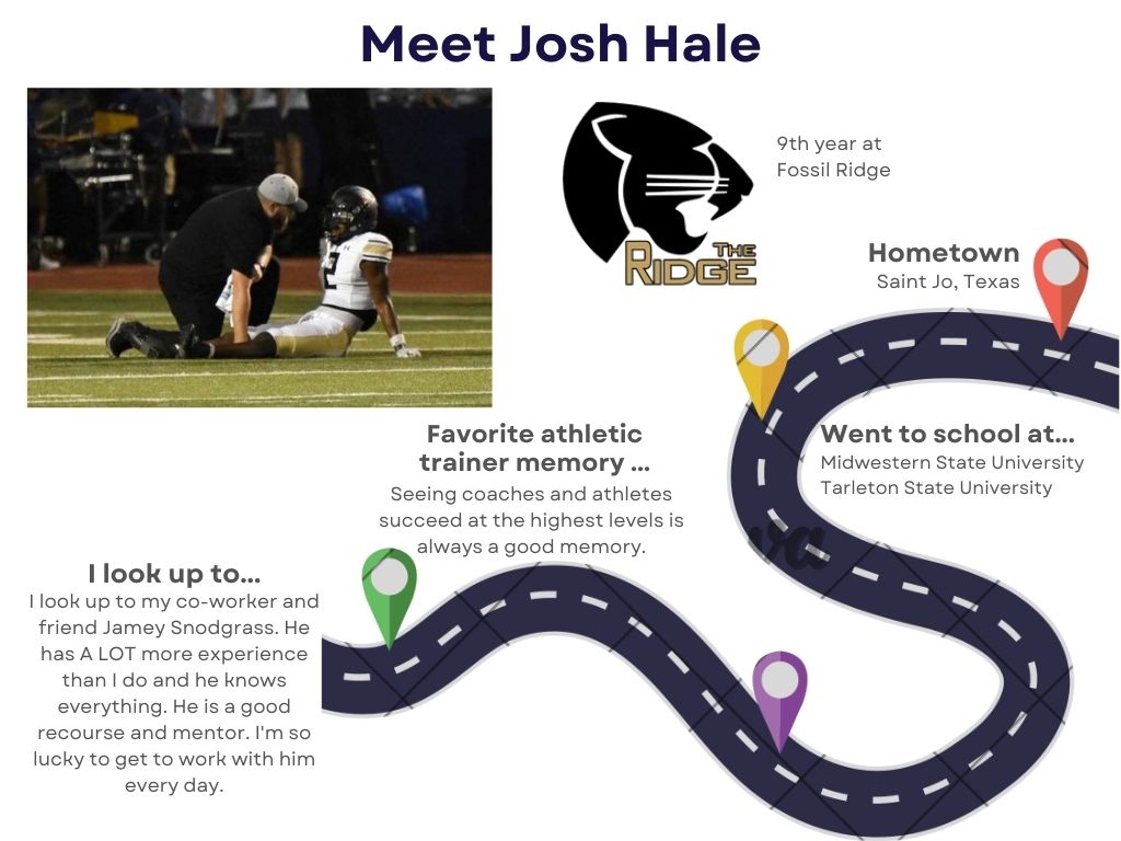 KISDAthletics's tweet photo. As we continue in National Athletic Training Month, let's meet another HS athletic trainer who provides care you can count on. @FRHSsportsmed Joshua Hale is currently in his 9th year at @FossilRidgeKISD  

#NATM2026 https://t.co/6tA8JNxLVn