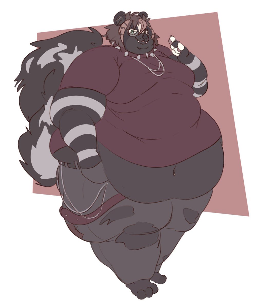 stroobcow's tweet photo. punk skunk (comm) https://t.co/o3O1xOWVTA