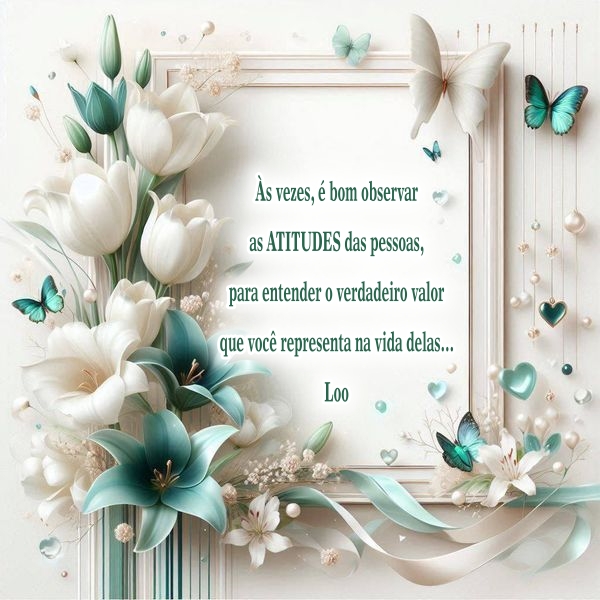 Loorena1115758's tweet image. Às vezes, é bom observar as atitudes... elas revelam o lugar que ocupamos no coração dos outros 🧐 💭🫂
Status de hoje 🌸💙
#Reflexão #Atitudes #ValorPróprio #LiçõesDeVida