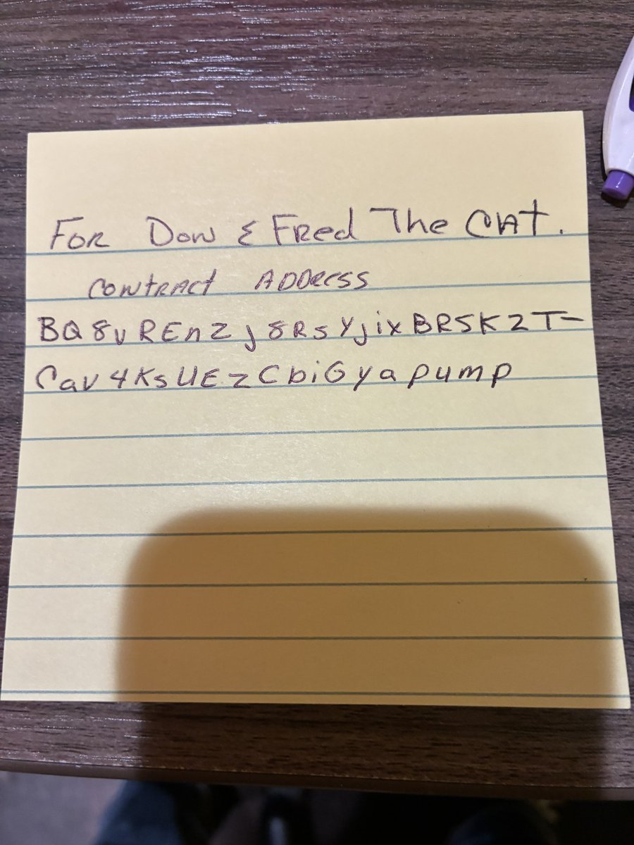 This is for Don and Fred the cat and thank you to everyone. Very very greatfull