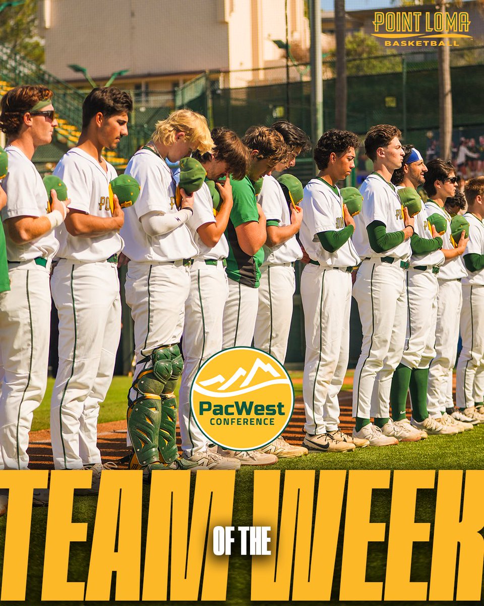 PLNUSeaLions's tweet photo. ⚾️ More PacWest weekly awards 👏

Derek Silva is @ThePacWest Pitcher of the Week for the second time this season, while @PLNUBaseball is the Team of the Week once again after extending its winning streak to 16 games.

#GoSeaLions https://t.co/kYU1W5QMnv