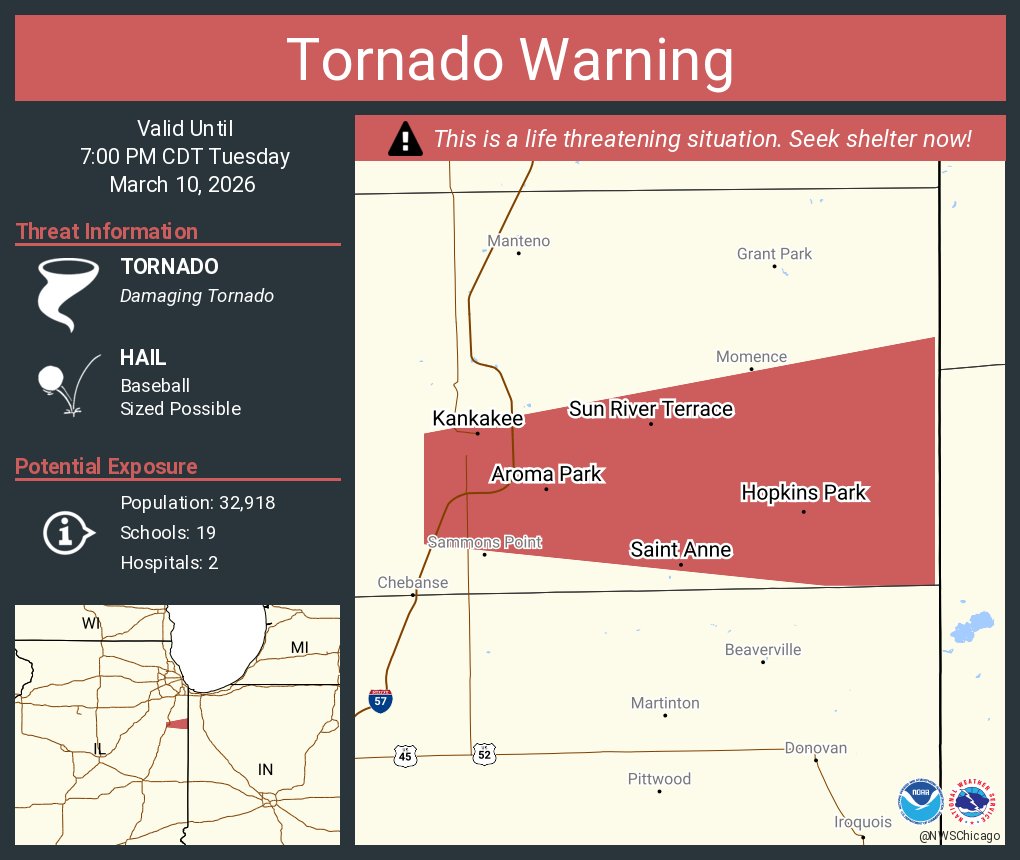 NWS Tornado tweet media