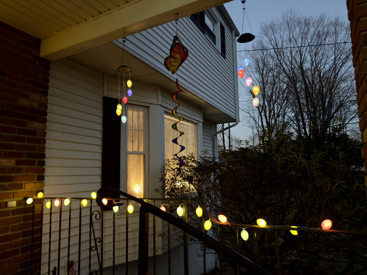 mchesner's tweet photo. Easter decorations are up and lit! 

#Easter #EasterEggs #Decorations #EasterDecorations #TrumbullCT #Connecticut https://t.co/lAzfv2Vzzh