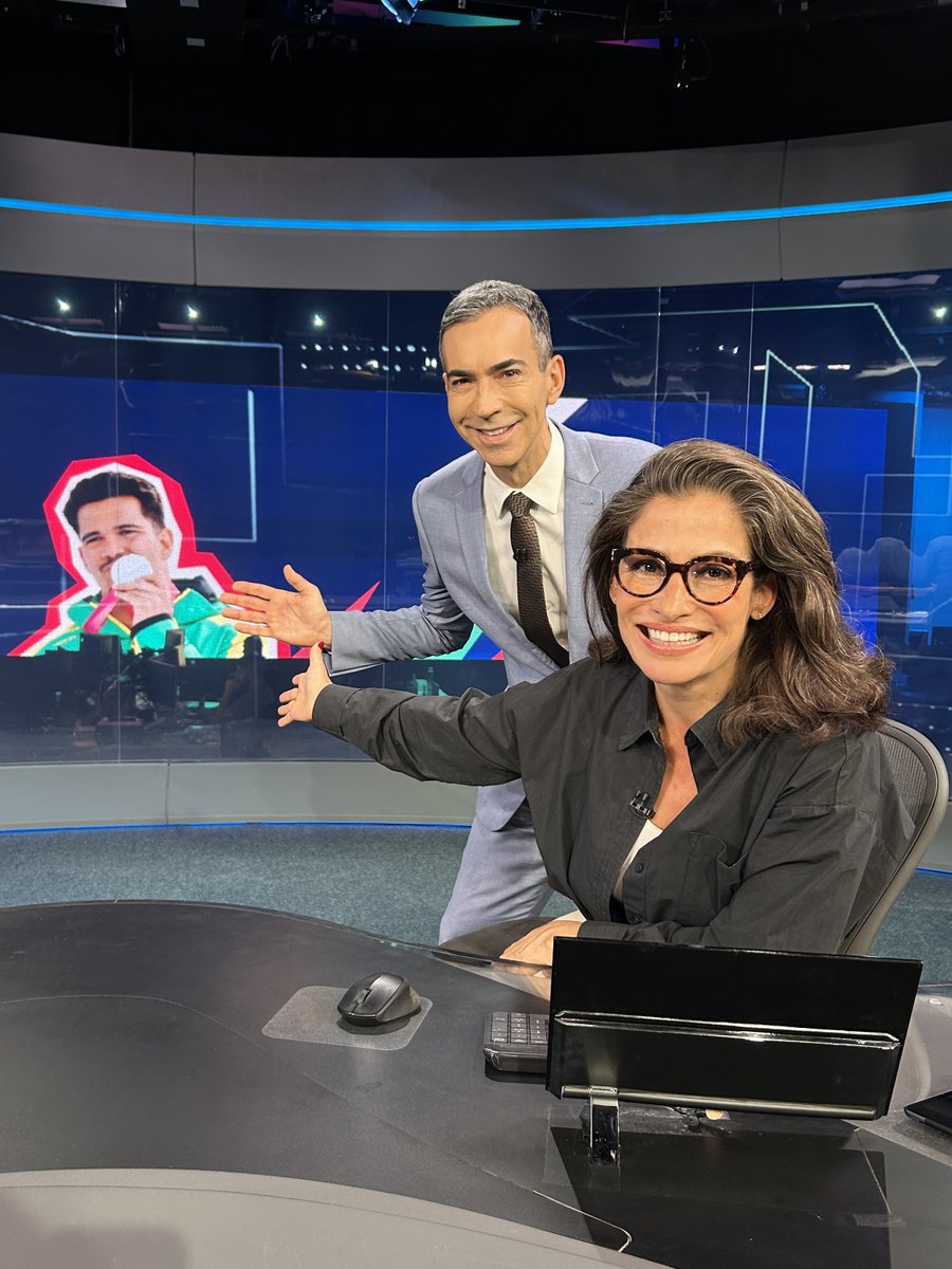 📸 O #JN está no ar, com o 1º medalhista paralímpico do Brasil em Jogos de Inverno: Cristian Ribera 🥈🇧🇷 #BoaNoiteJN