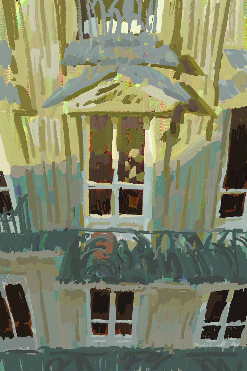 On the balcony