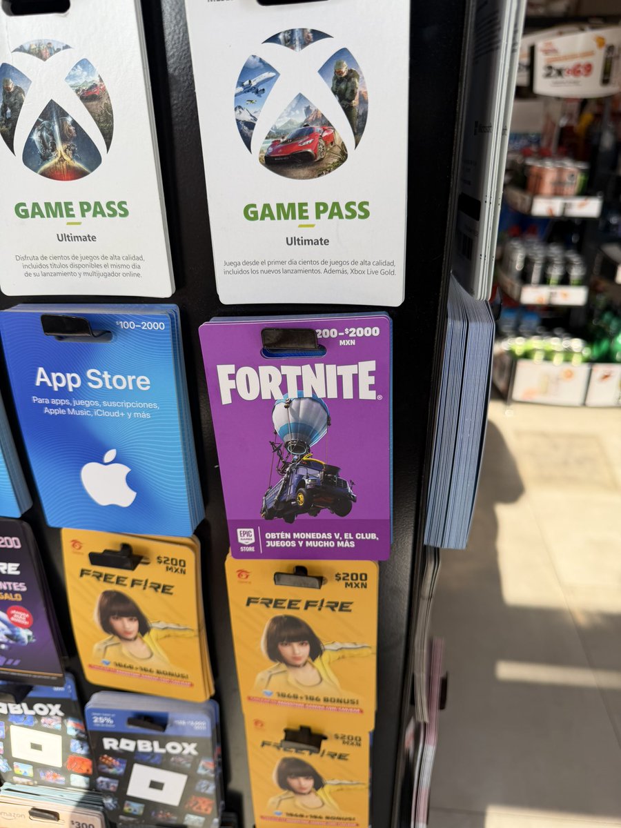 Ya venden tarjetas de Fortnite en el Oxxo de mi colonia