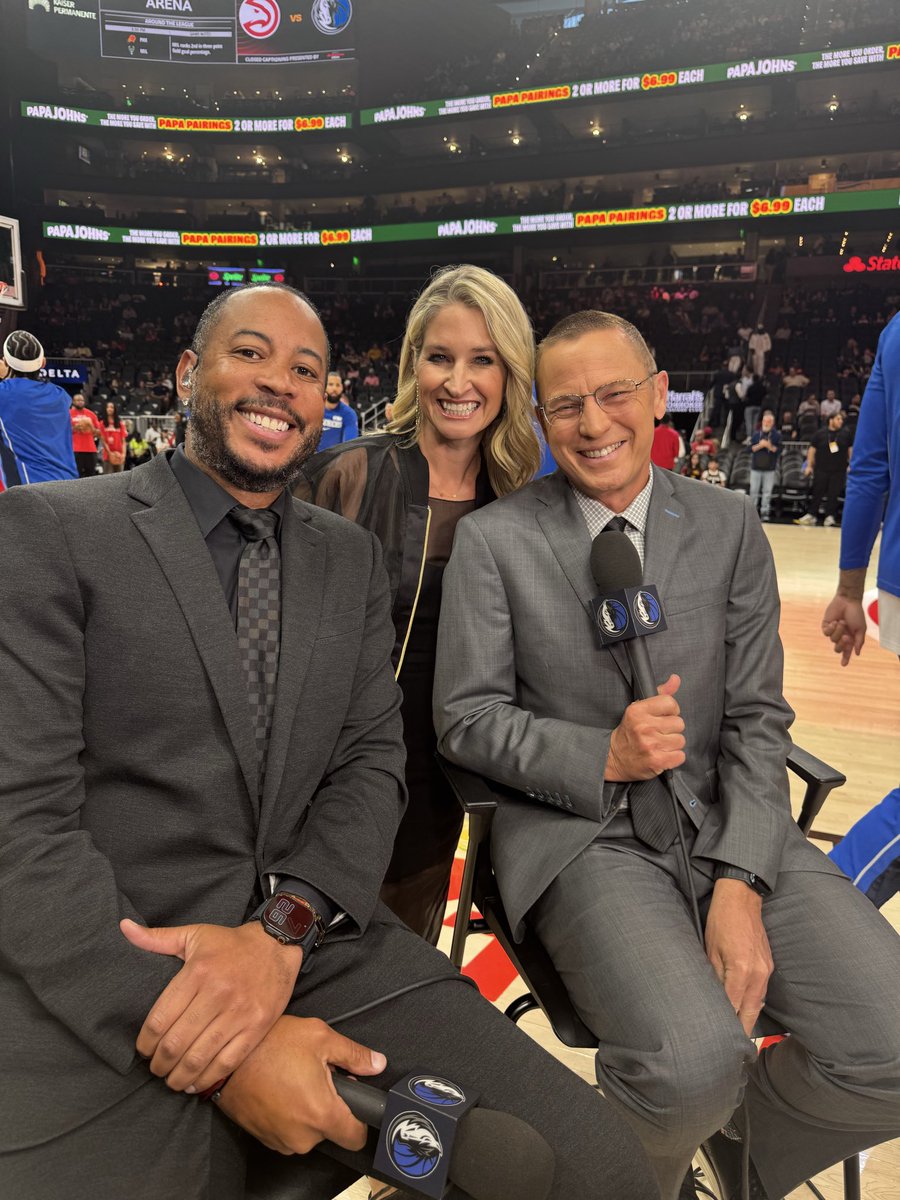 Rocking the sidelines in Atlanta-let’s go! 
<a href="/MadisonHock/">Madison Hock</a> <a href="/MFollowill/">Mark Followill</a>