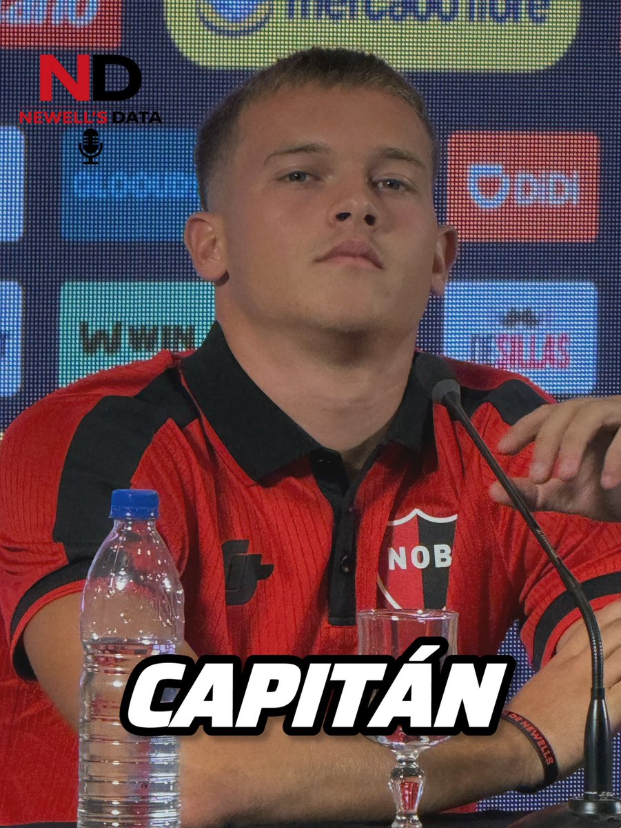 5️⃣👍 Luca Regiardo será el CAPITÁN de #Newells 🔴⚫️ esta noche.