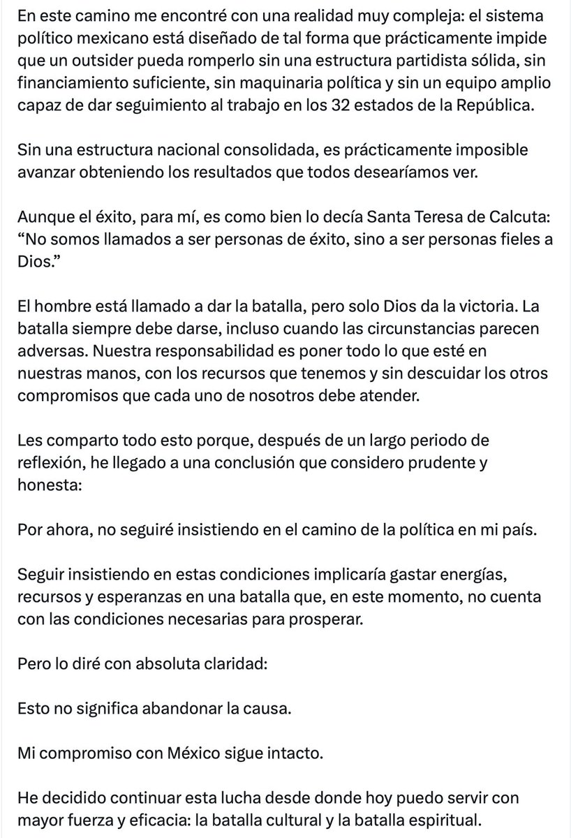 Pero Verástegui, ¿por qué ahora? ¿por qué no hace 20 años?