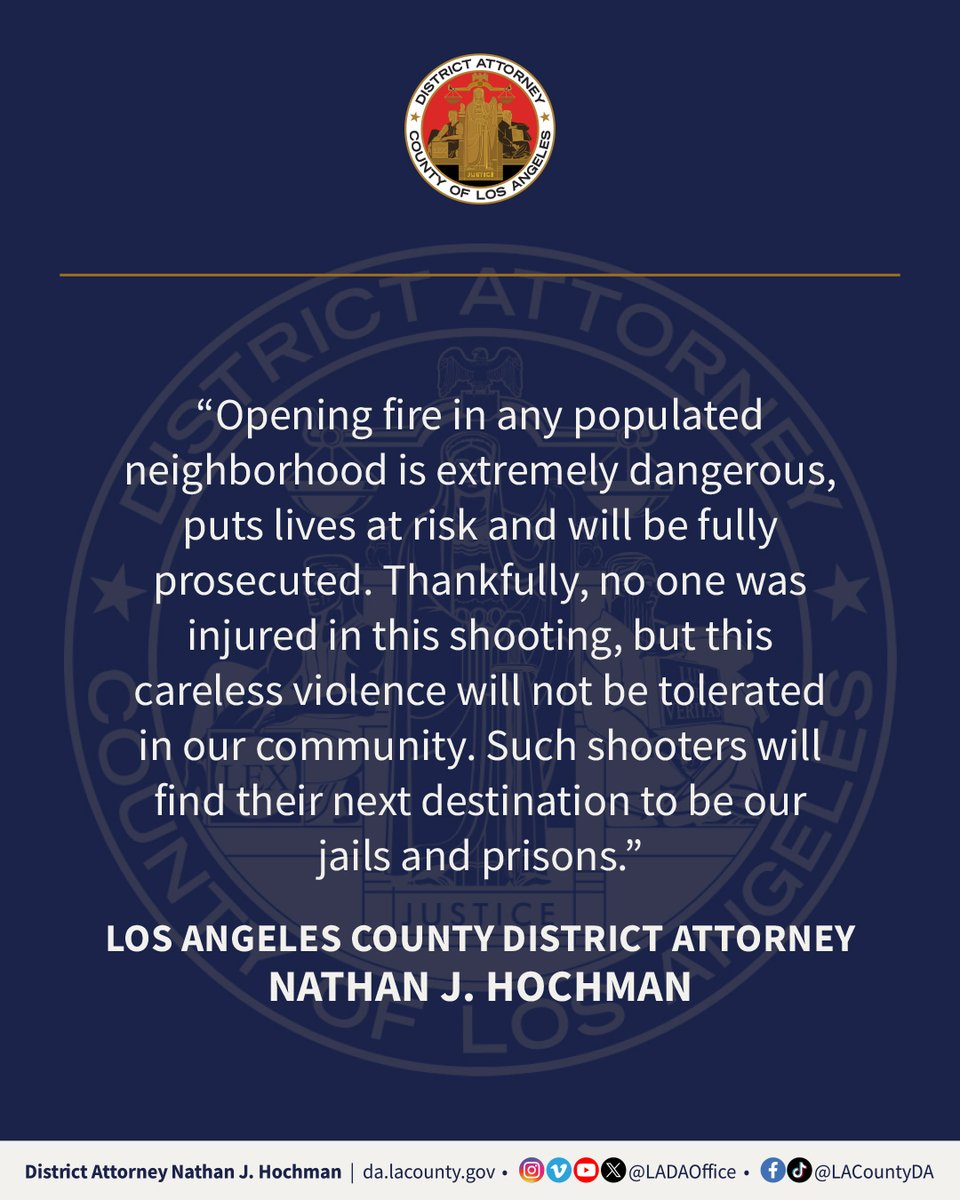 Los Angeles County District Attorney’s Office tweet media