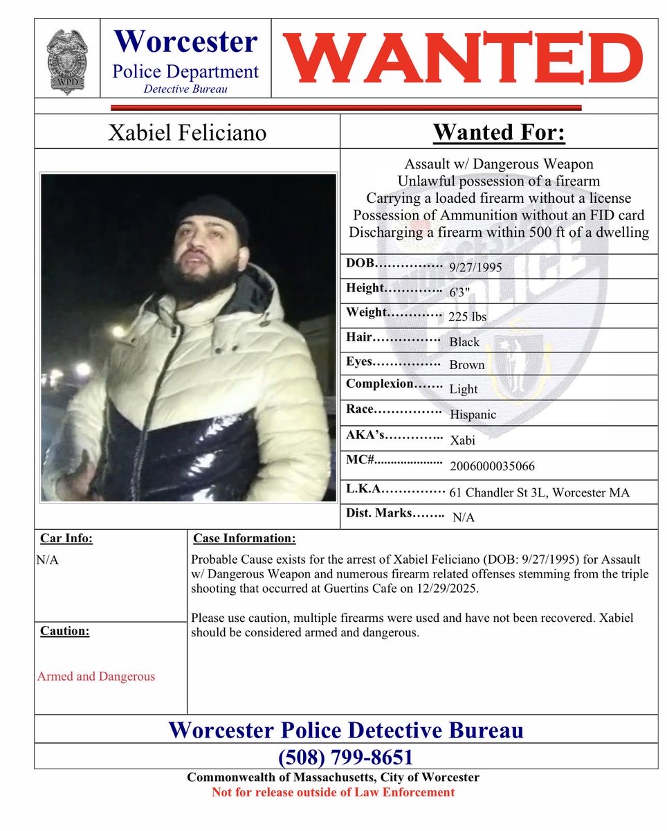 Worcester PD tweet media