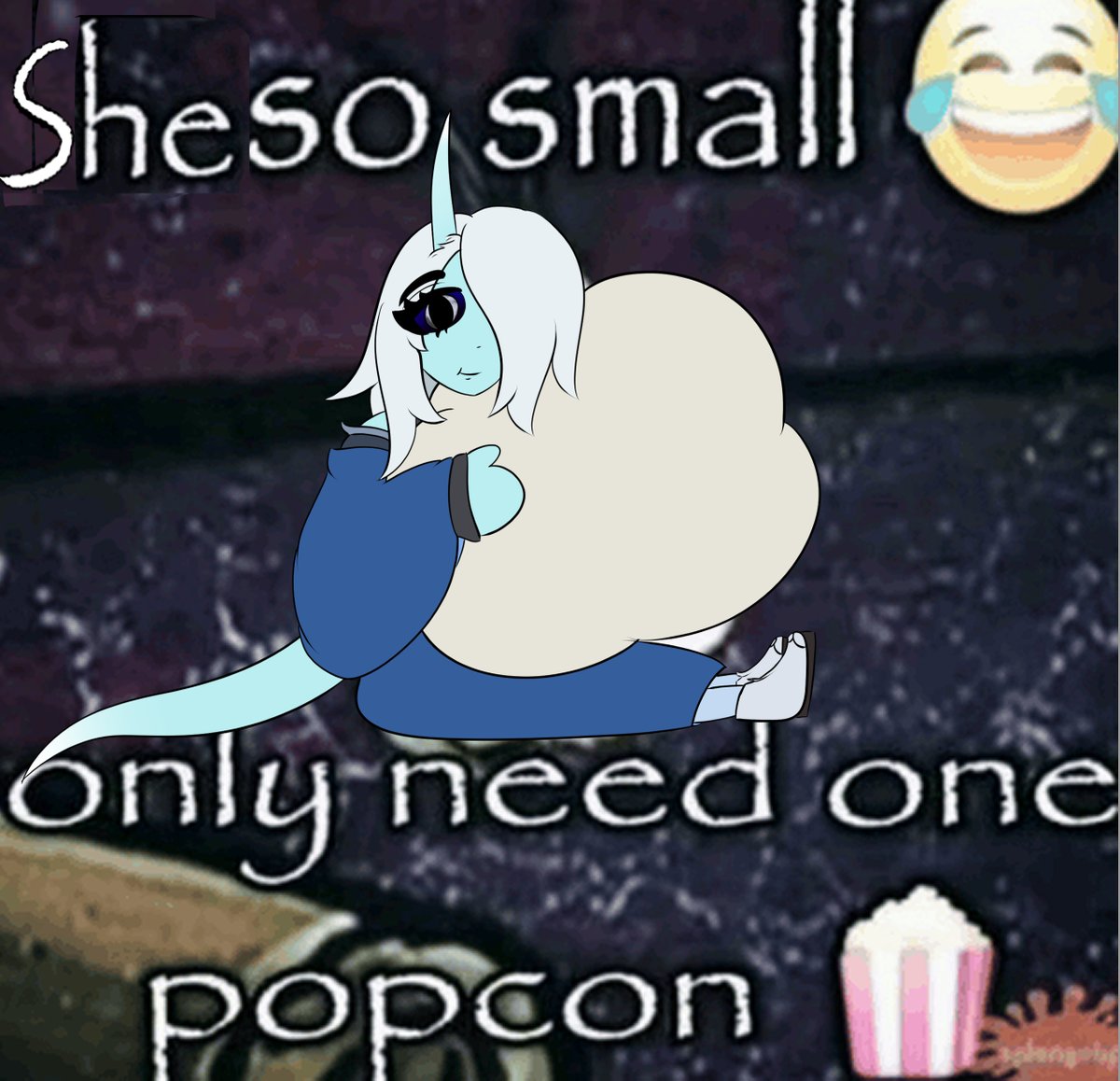LoneQrow's tweet photo. I forgot to post this but I made a little haha.  I really need to draw and comm more art for her ngl. 
 #oc #art #meme https://t.co/iQXe1PGAv5
