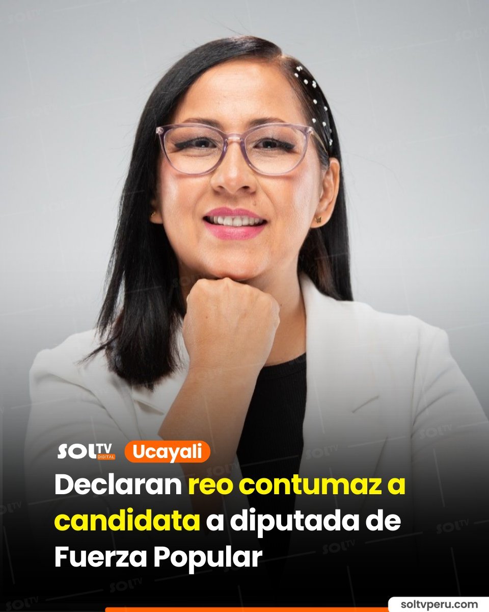 #ÚLTIMO | Ucayali: El PJ declaró rea contumaz a Jessica Navas, candidata del fujimorismo, por no asistir a su juicio por malversación en un proyecto turístico. Ordenan su captura.
Pero tranquilos: para Keiko Fujimori esos antecedentes no son problema… son requisito. 🙃