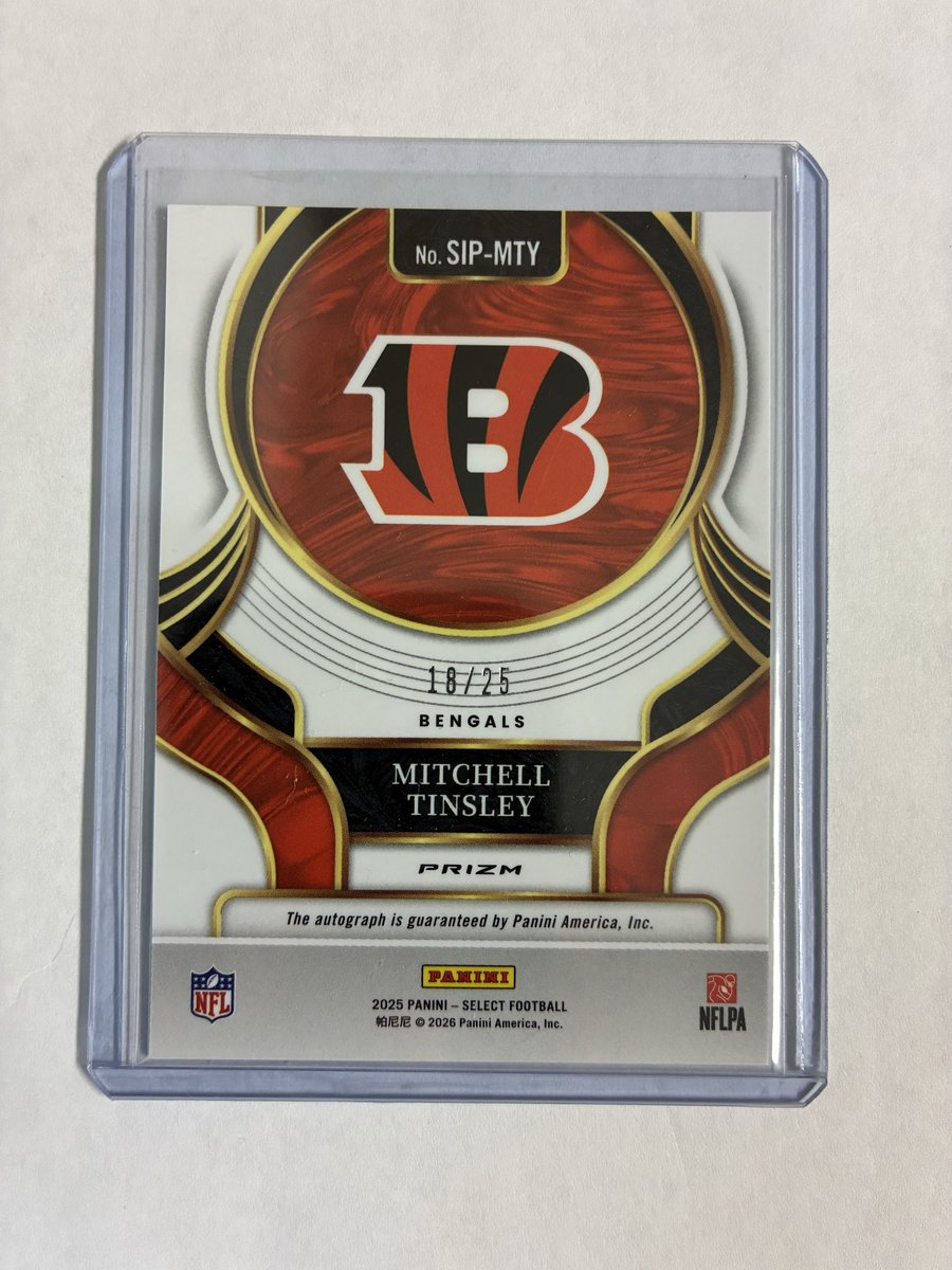 pulled this Mitchell Tinsley Tie Dye auto to /25 #thehobby