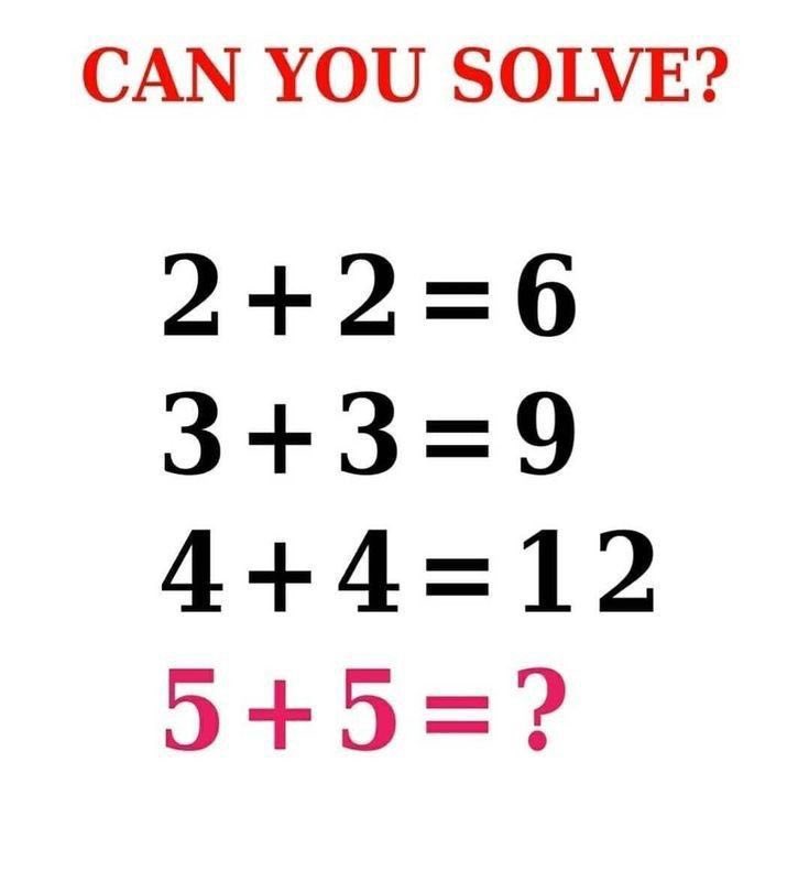 Brain test , only for genius 
What's Your answer..?

99%will fail