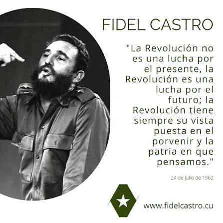 #FidelPorSiempe "La #Revolucion no es una lucha por el presente, la #Revolucion es una lucha por el futuro..." #100AñosConFidel #CubaEstáFirme #CubaVencerá #CubaMined