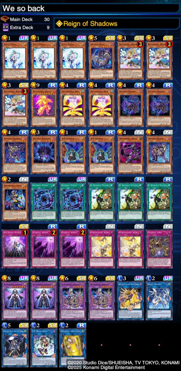 Yuuichi__k's tweet photo. March KOG
Shaddoll bros we're so back
35-4
Almost undefeated 🥲 https://t.co/EsW4zFeQSi