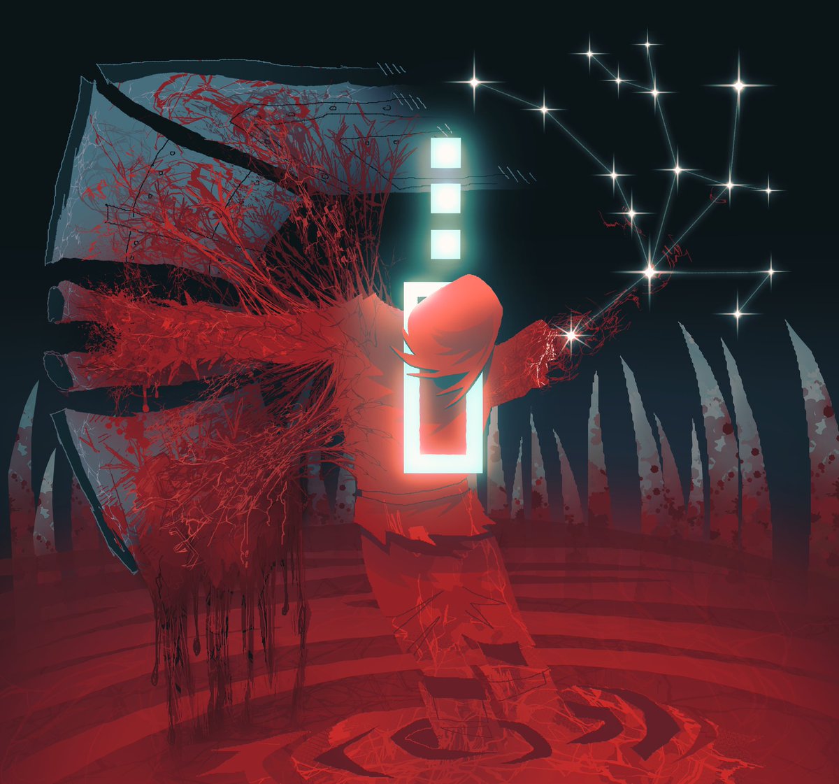 Andromeda, chained to the rocks as sacrifice #IronLungSpoilers #IronLungFanart