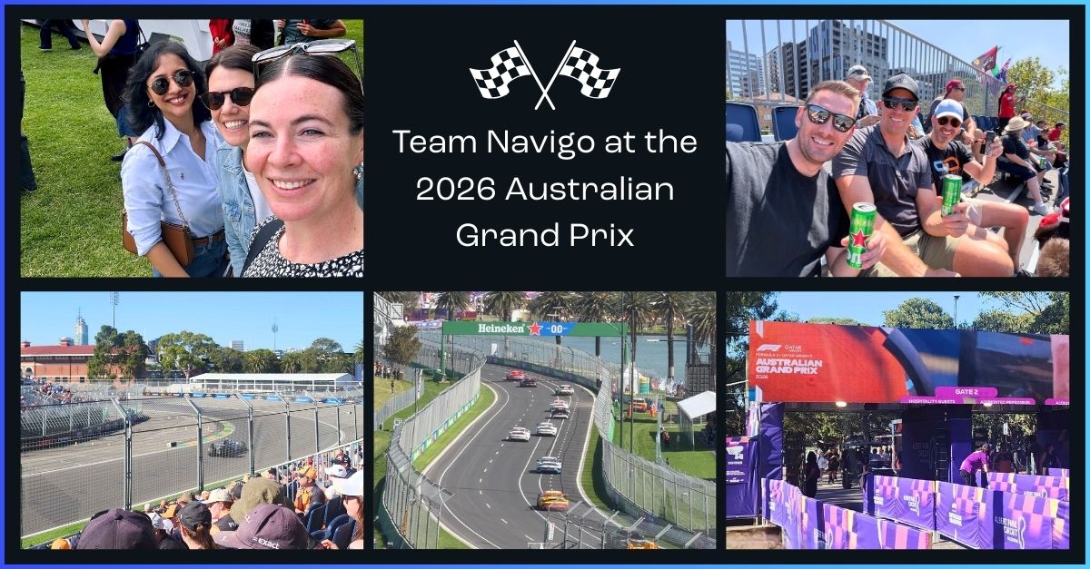 NavigoHR's tweet photo. 🏎️ What a weekend at the Australian Grand Prix with the Navigo crew 🏎️

The sun was out, the racing was on and the vibes were spot on. 🏁

Who were you supporting this weekend? 

#TeamNavigo #AustralianGrandPrix #F1 #LoveWhereYouWork https://t.co/btkFaZpZDi