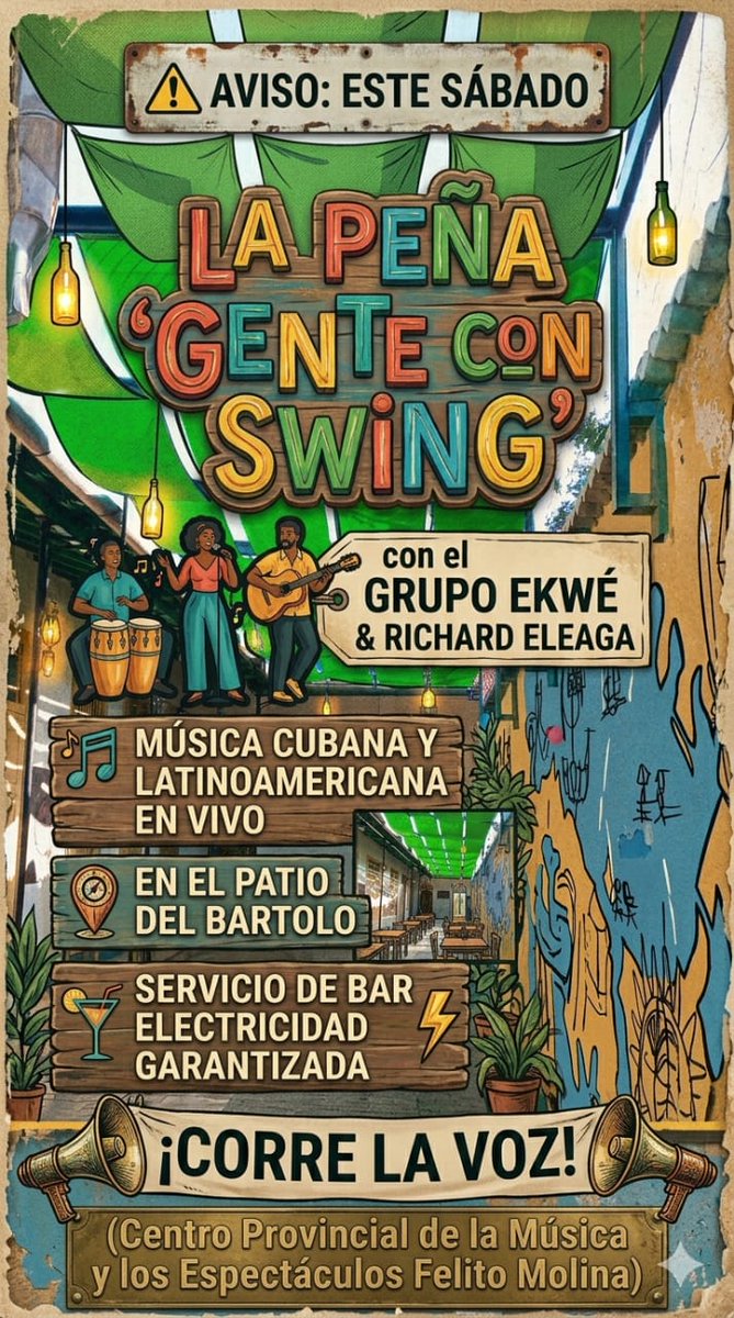 Invitación especial para el mes de marzo. 🗓️🎤 Sábado 14|4:30PM Centro Provincial de la Música y los Espectáculos Felito Molina de #Cienfuegos. #sábados diversión #espectáculos