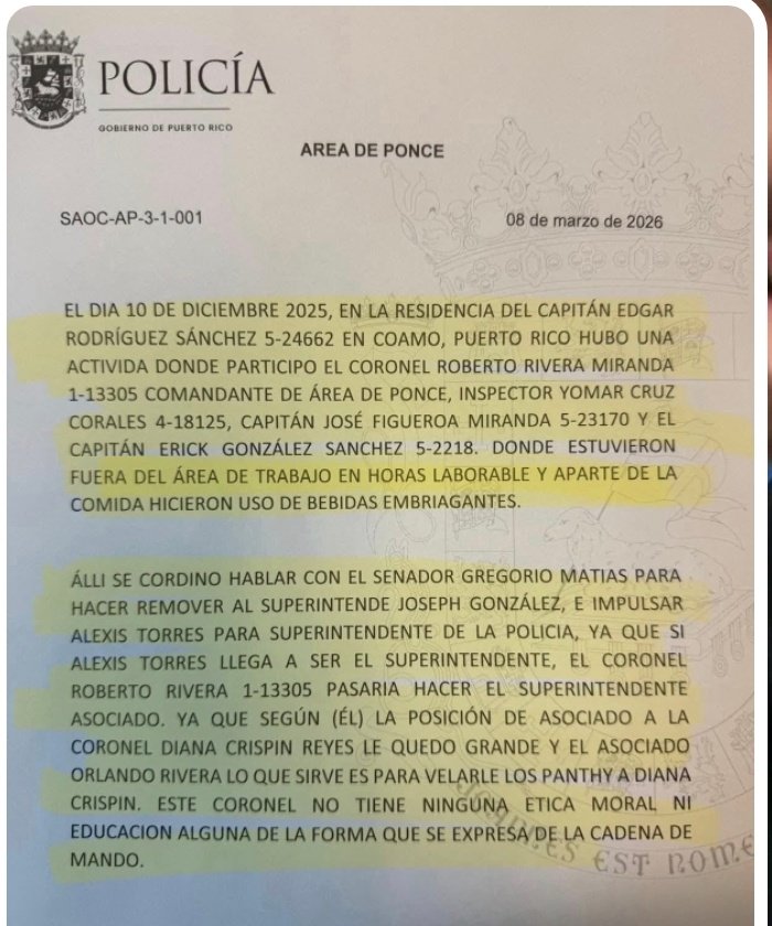 arnaldoclaudio's tweet photo. Esto anda circulando en las redes. Tiene un número de querella por lo cual seria fácil d identificar si es verídico o no...en pocas palabras Gregorio Matias tratando de serucharle el palo al Superintendente...si cierto la cosa esta bien seria..atención Ética Gubernamental y FEI. https://t.co/AskRlcZz6X