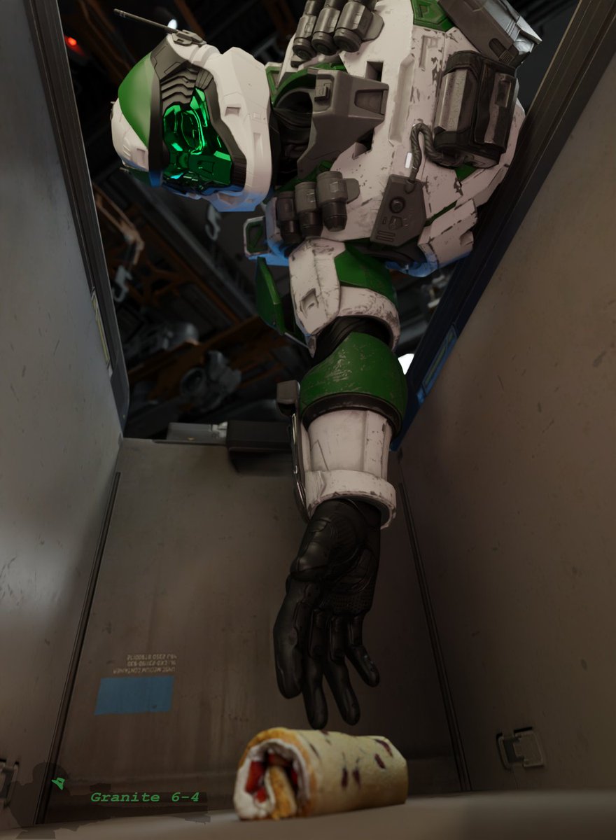 Granite6_4_3D's tweet photo. Riley lost her dessert. Hopefully something doesn't happen in the meantime... #Halo #HaloNSFW #Blender #b3d #3dartwork https://t.co/Hm9Bd3klPO