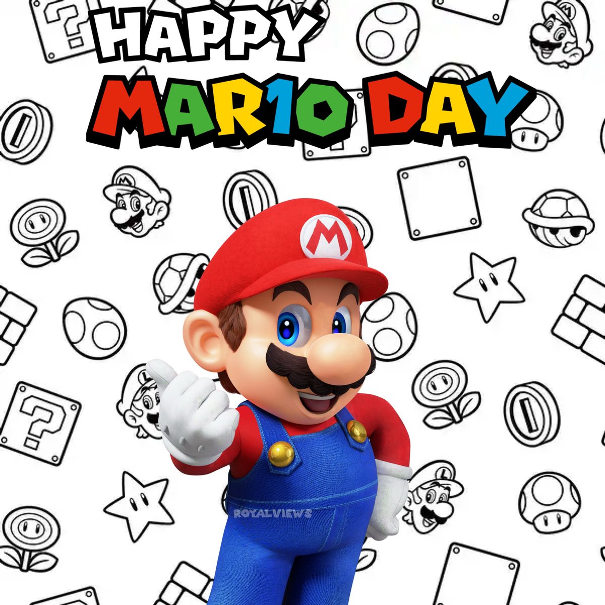 RoyalViewss's tweet photo. HAPPY MAR10 DAY !!🍄⭐️✨

#Mar10Day2026 #blender #blenderart #supermario #artistsontwitter https://t.co/N32EbV7WRi