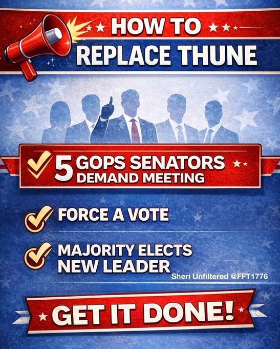 ChooseFreedom7's tweet image. .@johnthune
.@LeaderJohnThune
.@MikeJohnson
.@SpeakerJohnson

PASS THE SAVE ACT NOW!

#RemoveJohnThune!

We are REAl, NOT bots, like your LAME accusation said!
Why the HELL would not want this to pass, unless you are OWNED by the Left!?
#WhoOwnsJohnThune!?

You #FAKEchristians!!!