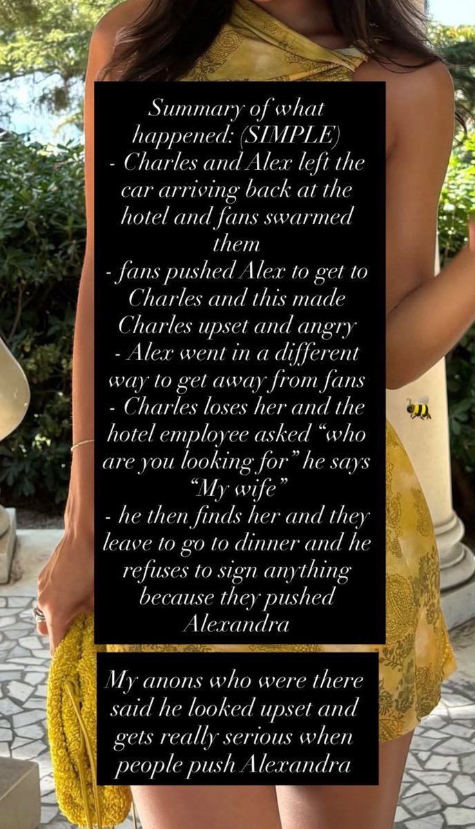 chesquitito's tweet photo. Charles negándose a firmar cosas y fotos porque se enteró que empujaron a su esposa, esoooo https://t.co/InoDY86JJj