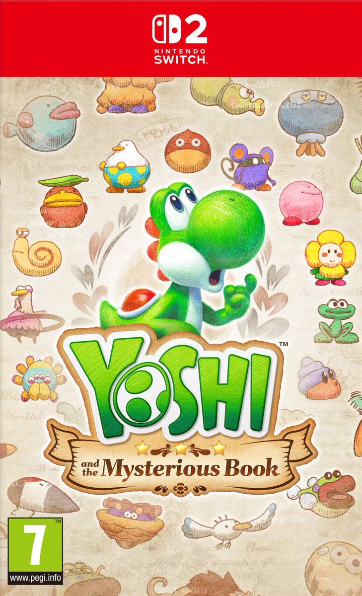 CoolBoxArt's tweet photo. Yoshi and the Mysterious Book / Switch 2 / Nintendo / 2026 https://t.co/wnkA5ZjYHk