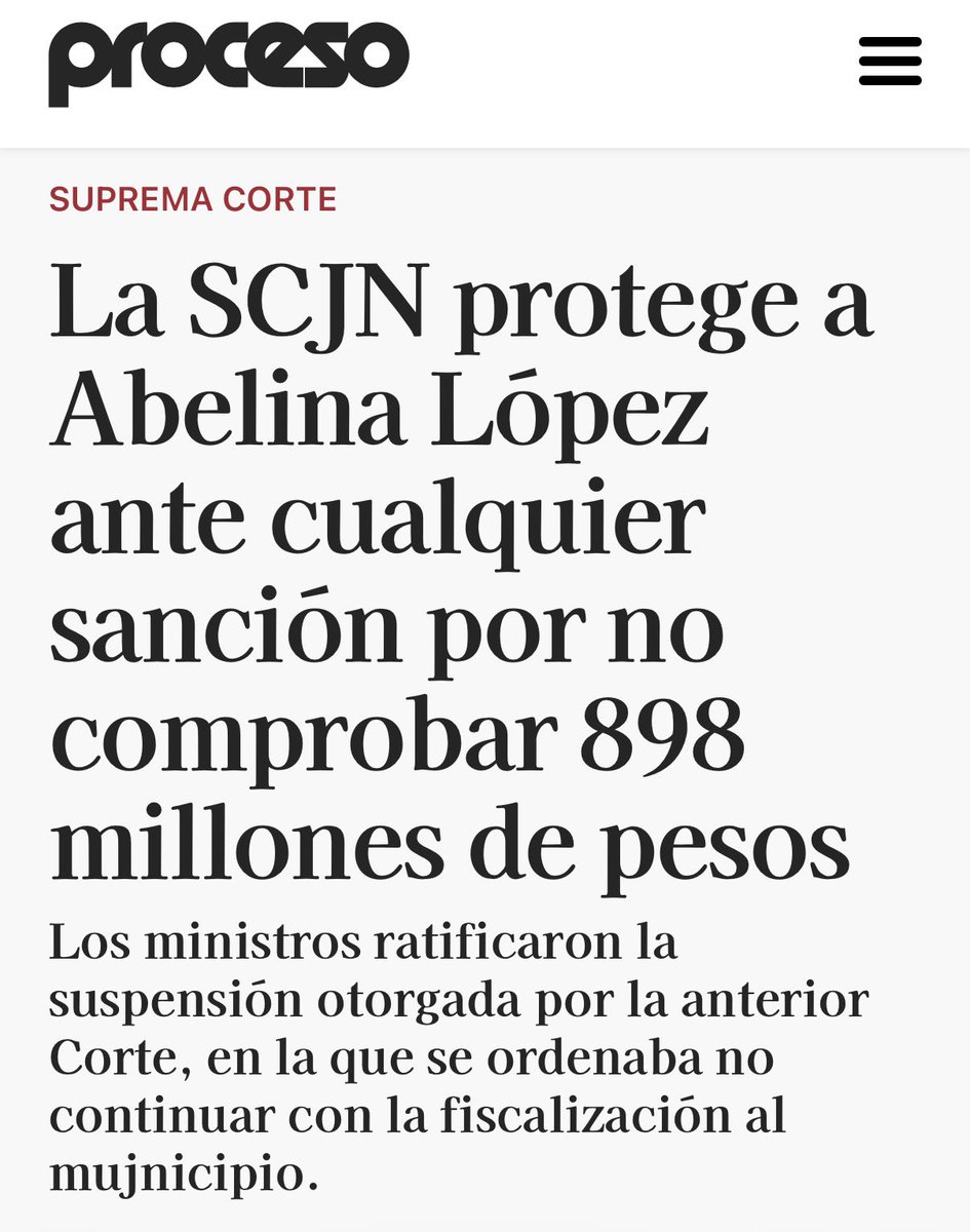avieu's tweet photo. La Corte del Acordeón acaba de blindar a la alcaldesa de Acapulco, Abelina López.

No ha comprobado el destino de 898 millones de pesos de recursos públicos… y aun así los ministros de la trampa frenaron auditorías y sanciones.

En México parece que primero se protege al político… y después, si acaso, se revisa el dinero de los ciudadanos.