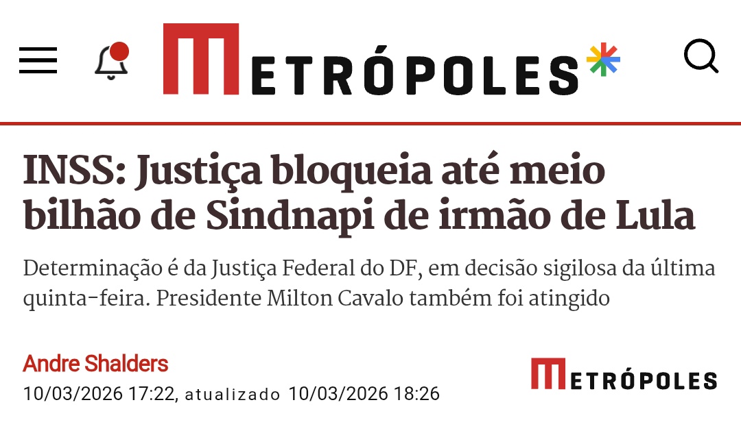 RicardoRoveran's tweet photo. Não há como o Planalto se defender da enxurrada de denúncias de corrupção que chegaram com 2026. https://t.co/Rh4Oj0yxYa