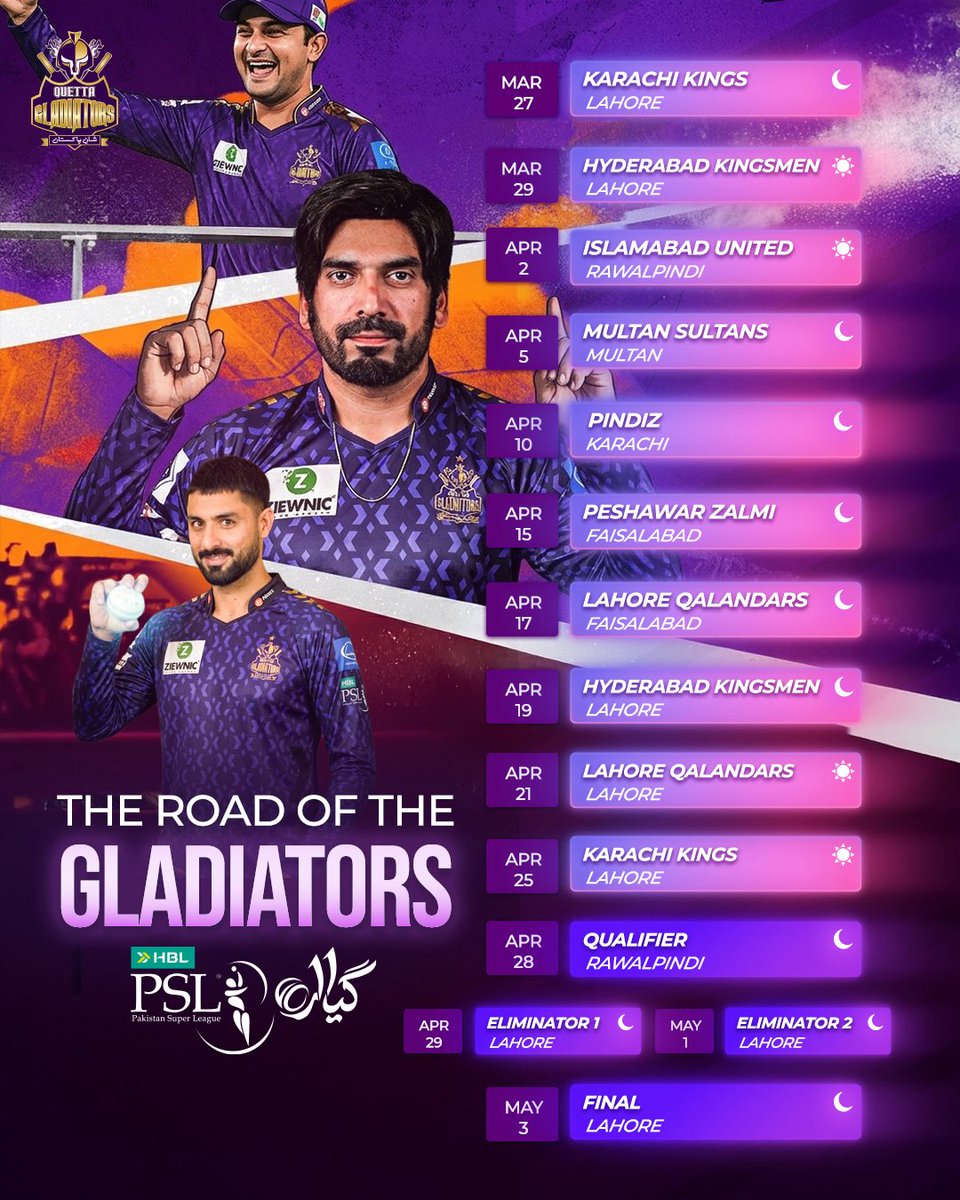 Quetta Gladiators tweet media