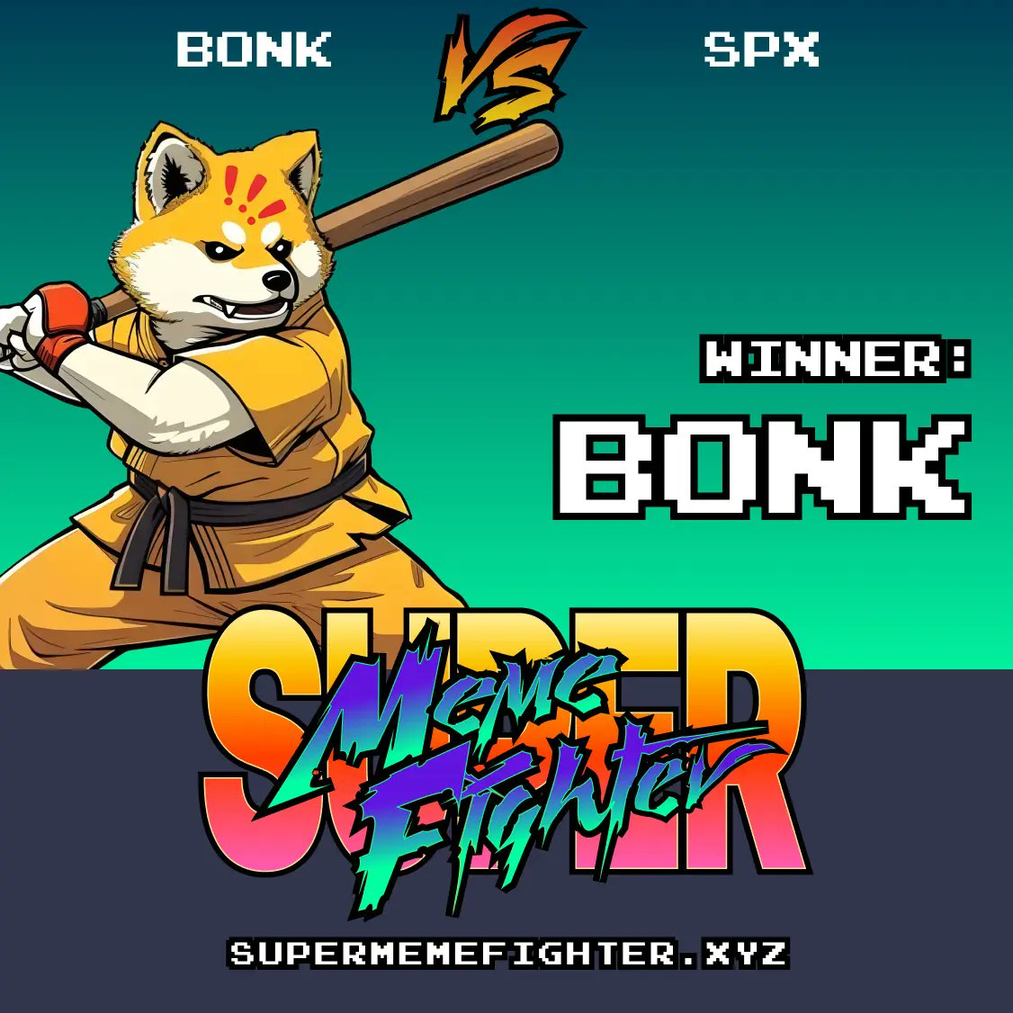 🏆 $BONK wipes the floor with $SPX! 💀

💹 PRICE PERFORMANCE
BONK: +1.5%
SPX: +0.1%

💬 SOCIAL SCORE
BONK: 0
SPX: 0

💥 ATTACKS COUNTER
BONK: 0
SPX: 0

#SuperMemeFighter #P2E #SMF