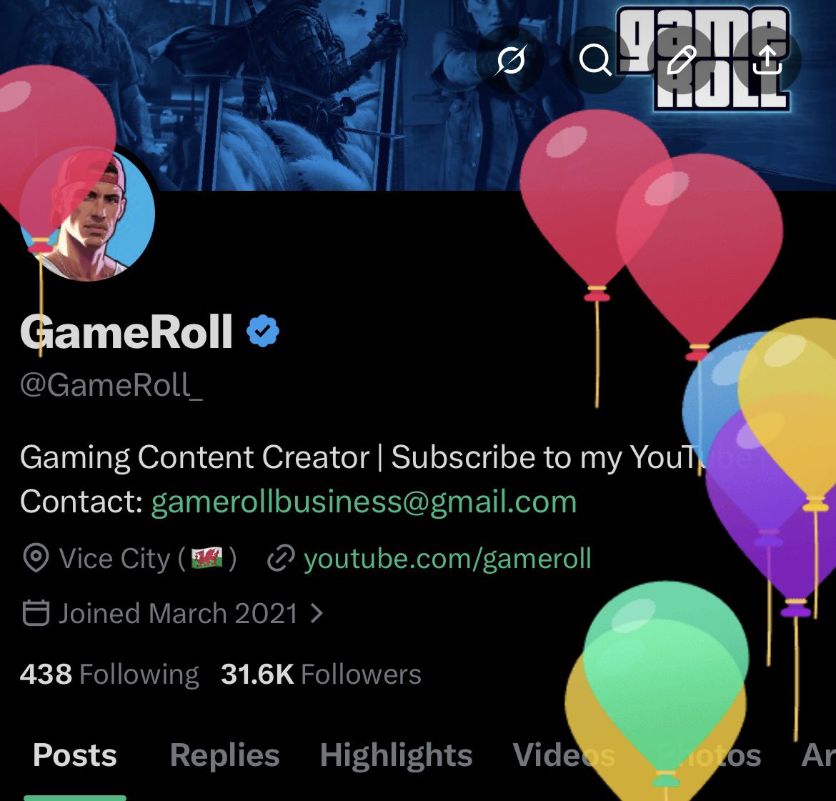 GameRoll tweet media