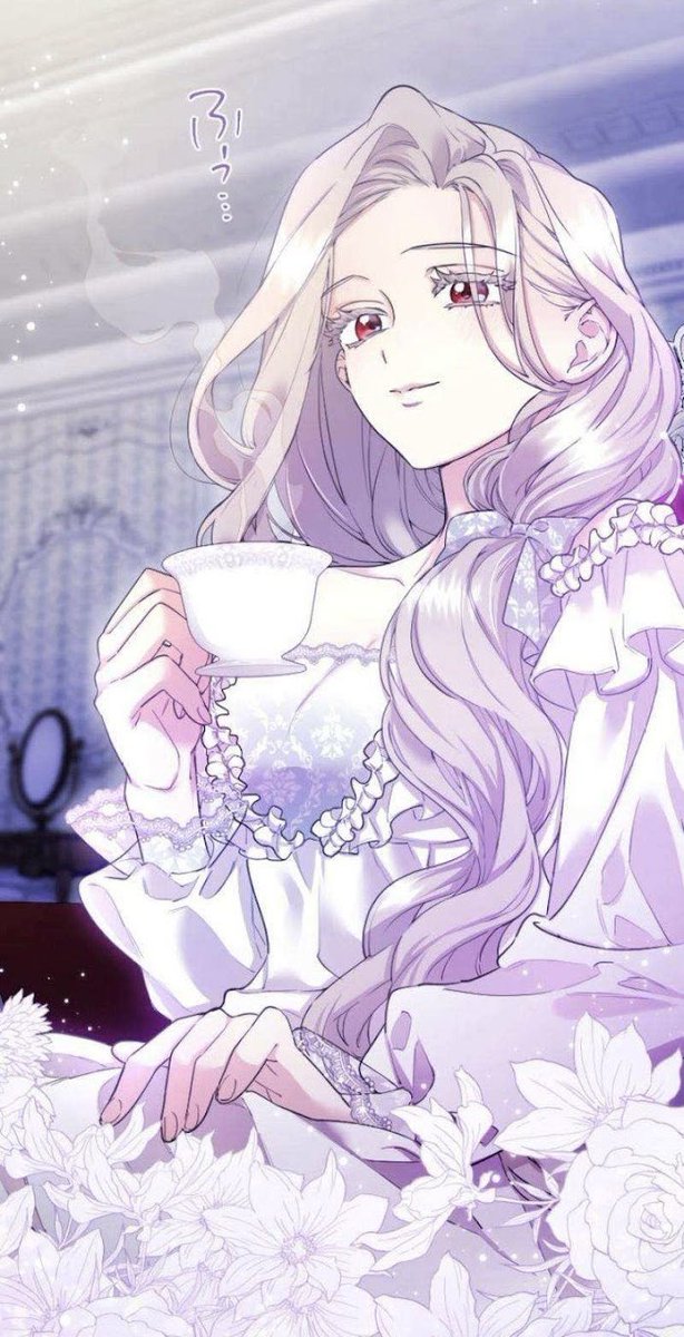 in silence , she enjoyed her tea .