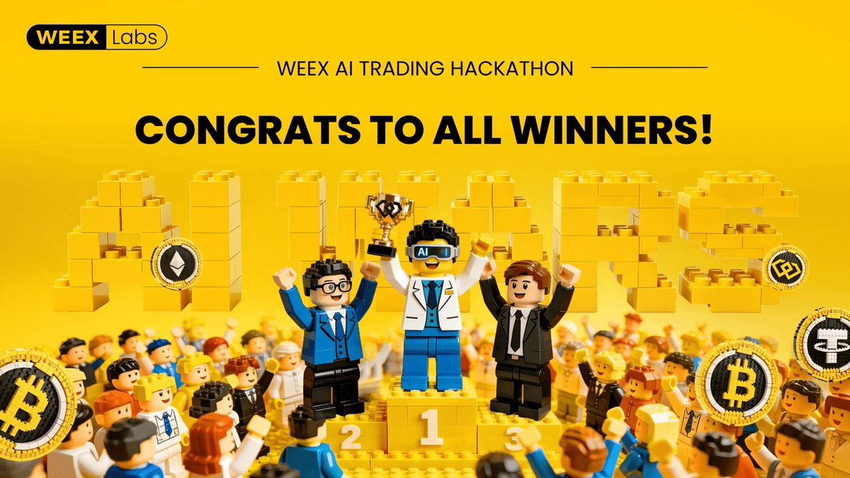 Aqui está a tradução para o português, mantendo o clima vibrante e o formato original:

🏁 WEEX AI Hackathon – 1ª Temporada Concluída!
🌎 Mais de 200 elites do trading de IA 💰 US$ 1,8 milhão em prêmios 🚗 Bentley Bentayga S para o Campeão 🤖 Modelos de IA impressionantes 👏 Um