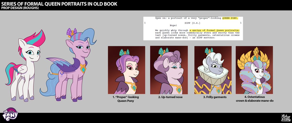 MLPG524092021's tweet photo. Concept arts of TYT episode "Written In The Starscouts" part 6.
#mylittlepony #mlpg5 #mlptellyourtale #mlptyt #zippstorm #queenhaven #conceptart #concept #mlpofficial #leak https://t.co/oPNqtjoc4Y