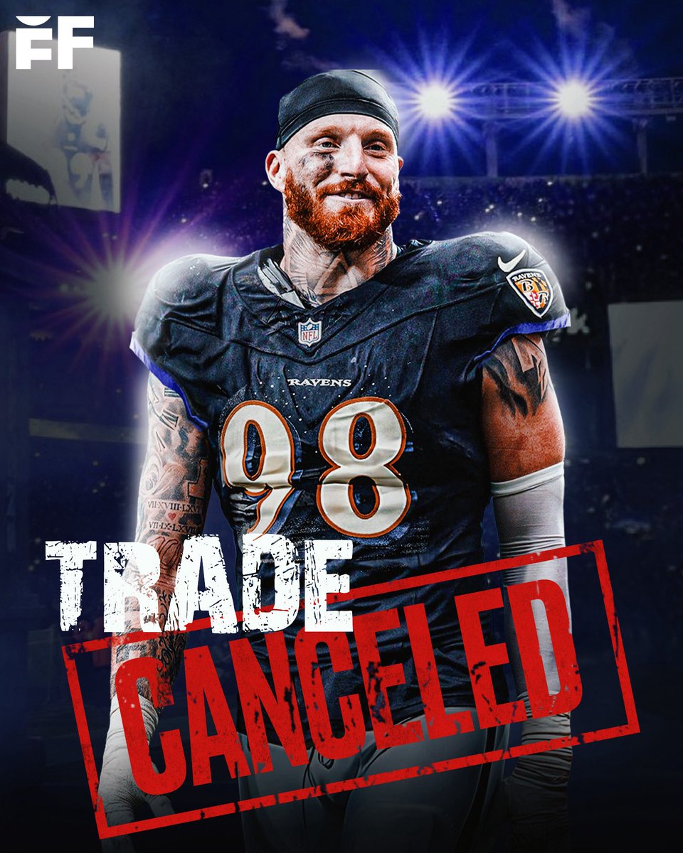 fballforeverhq's tweet photo. BREAKING: THE RAVENS HAVE BACKED OUT OUT OF THE MAXX CROSBY TRADE 🚨🚨🚨

The Raiders issued the following statement: 

“The Baltimore Ravens have backed out of our trade agreement for Maxx Crosby.
We will have no further comment at this time.” https://t.co/lLjQLU7MPp
