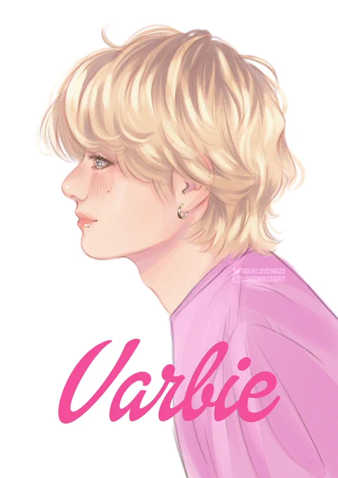 he looked so barbie i had to draw him like this